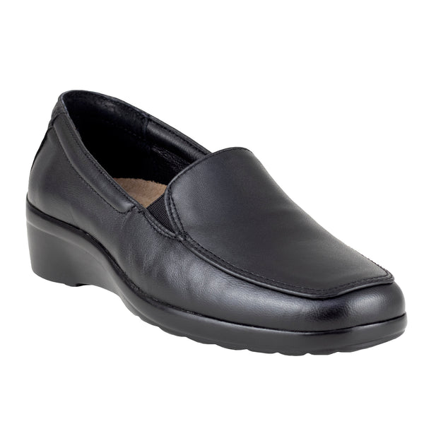 Mocasín Casual Dama Verde Tabaco Anely 7264 Negro