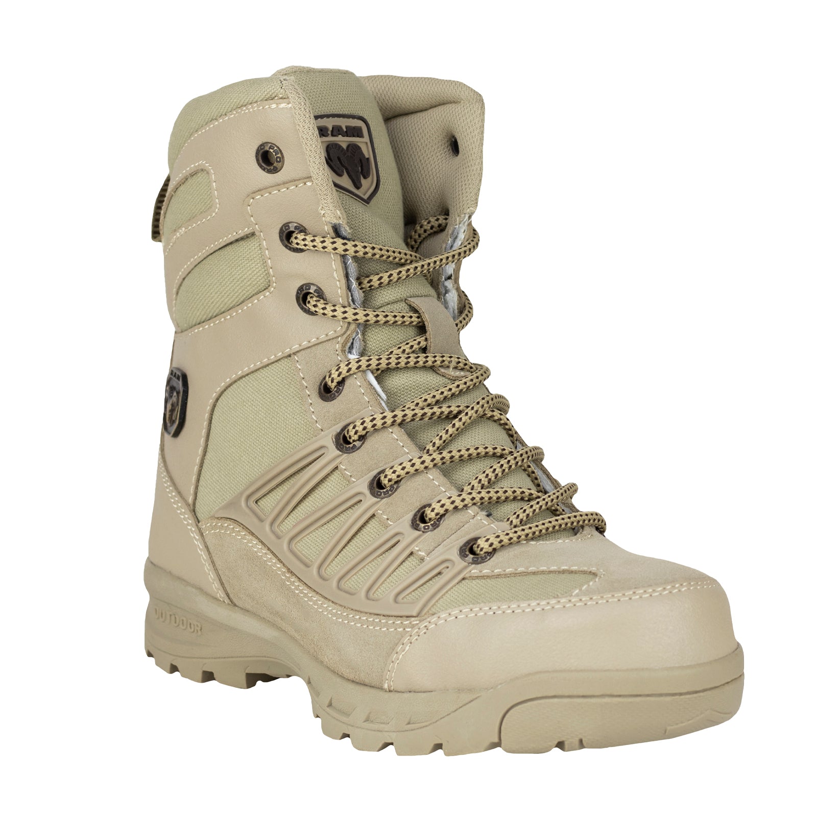 Bota Industrial Tactica Casquillo Caballero Ram 9456 Beige