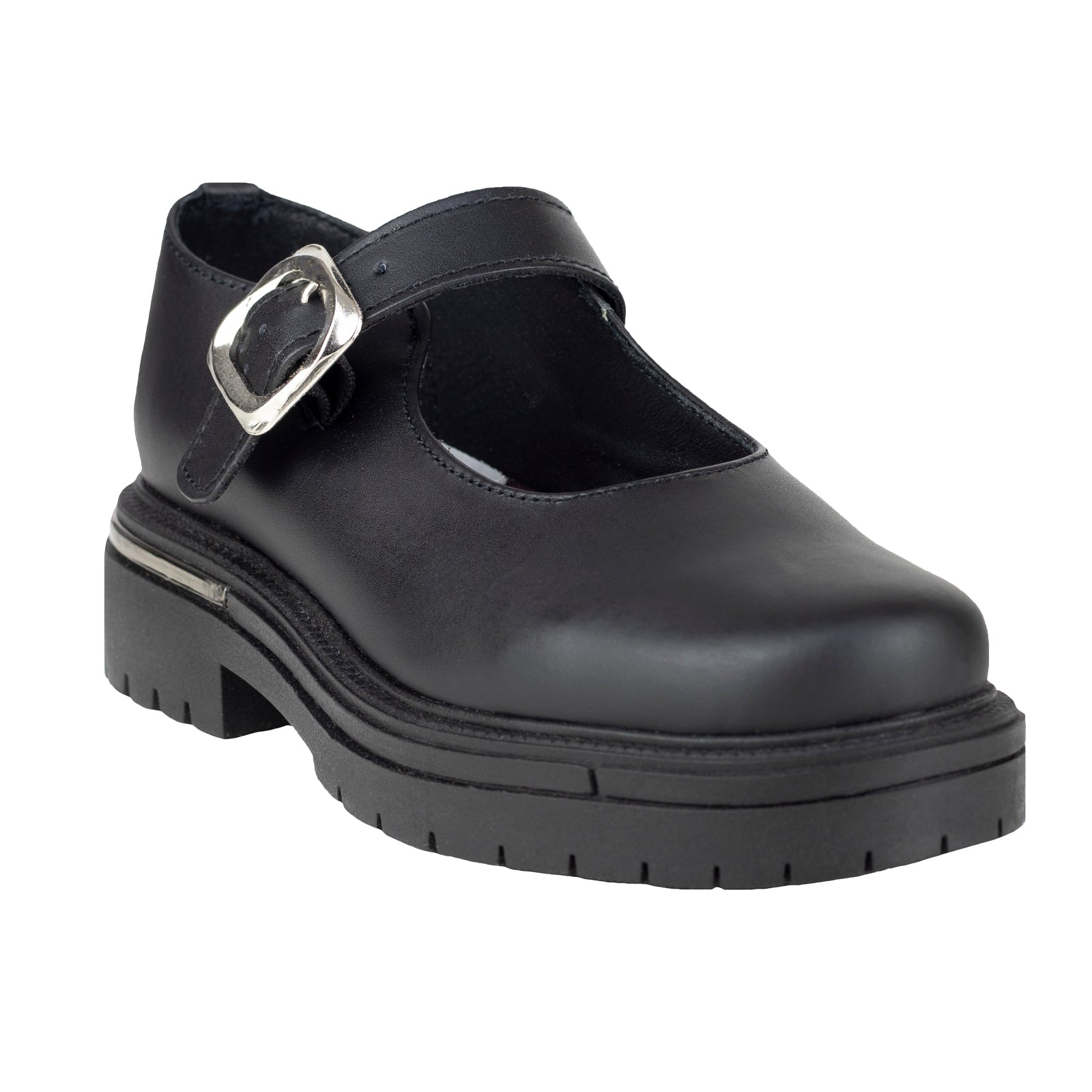 Zapato Tacón Escolar Para Niña Chabelo C980-A Negro 22-26