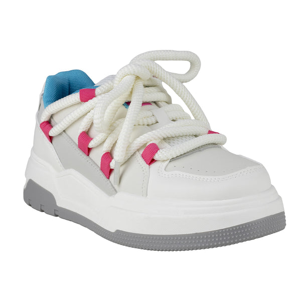 Tenis Chunky Dama Capa De Ozono 614901 Blanco Gris