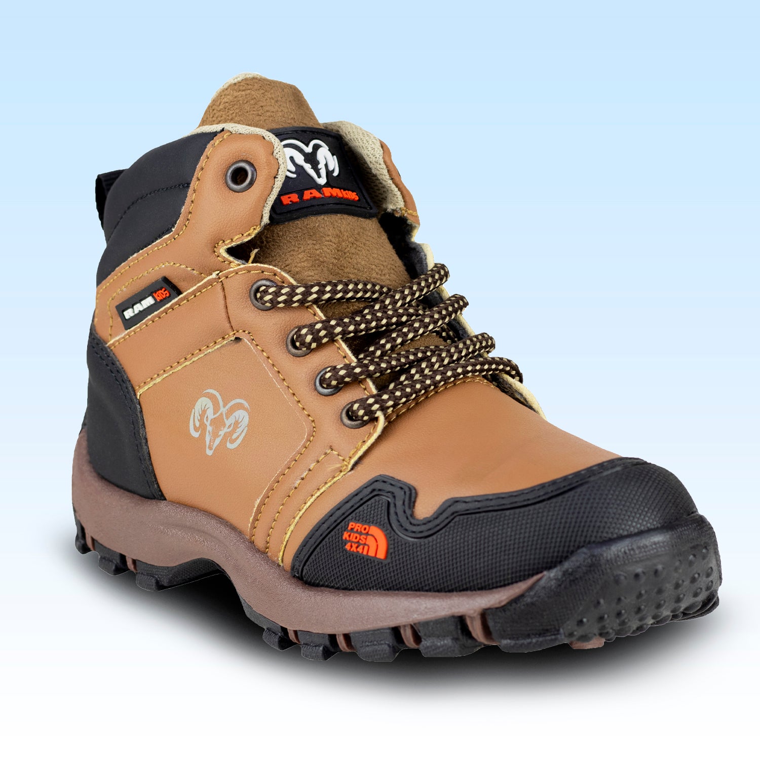 Bota Outdoor Aventura Para Niño New Ram Kids 253 Avellana