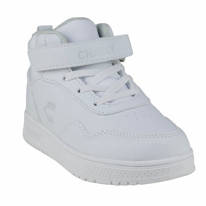 Tenis Escolar Para Niña Niño Charly 1079340 Blanco