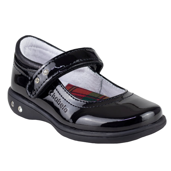 Zapato Escolar Niña C23-A Negro Charol 22-26