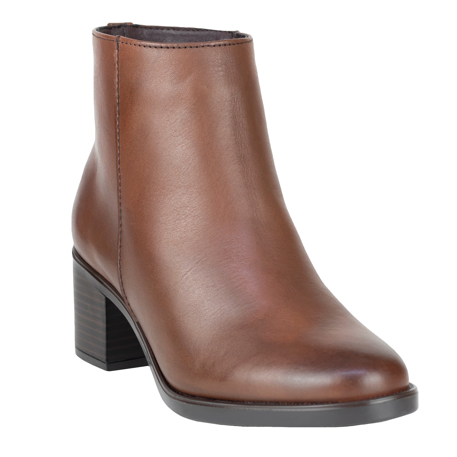 Botín de Tacón Medio Casual Para Dama Gino Cherruti 1509 Café