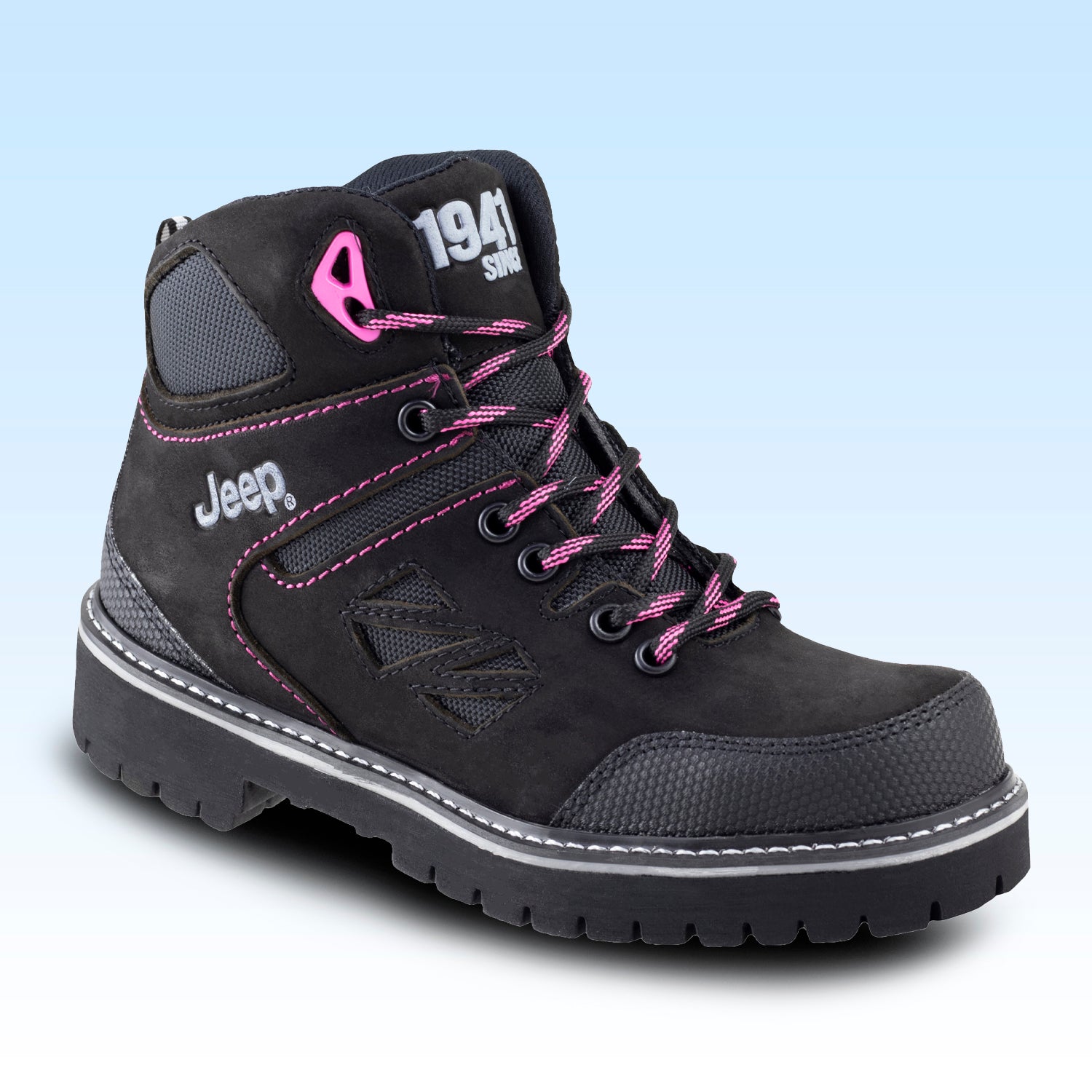 Bota Industrial Para Dama Jeep 10755 Negro