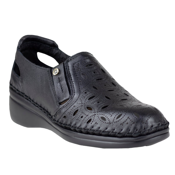 Zapato de Tacón Dama Lobo Solo Jessi 4724 Algodón Negro