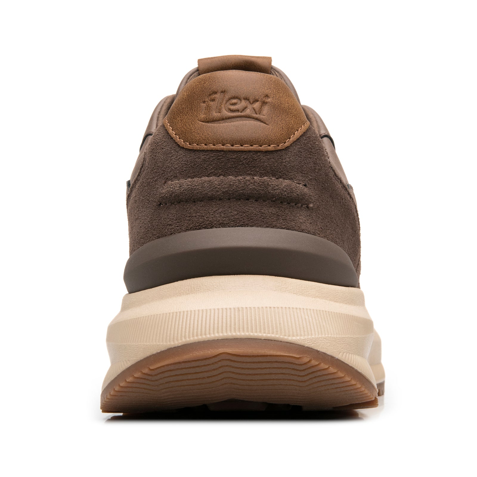 Tenis Confort Chunky Casual Para Caballero Flexi 420903 Café