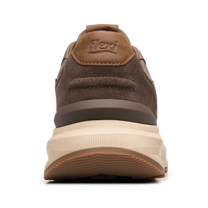 Tenis Confort Chunky Casual Para Caballero Flexi 420903 Café