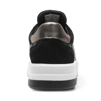 Tenis Confort Casual Plataforma 4.5 Para Dama Flexi 137403 Negro