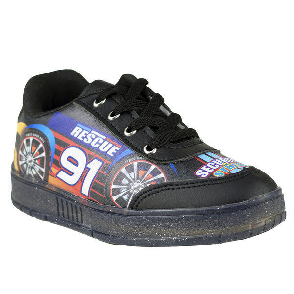 Tenis Con Luces Niño Kids Shoes 205 Negro Carrito