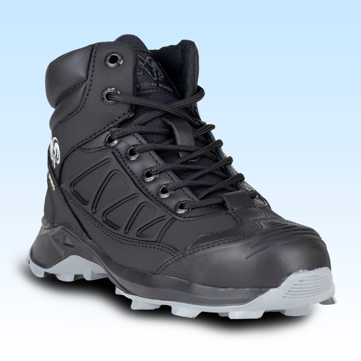 Bota Industrial Casco Acero Para Caballero New Ram 9307 Negro