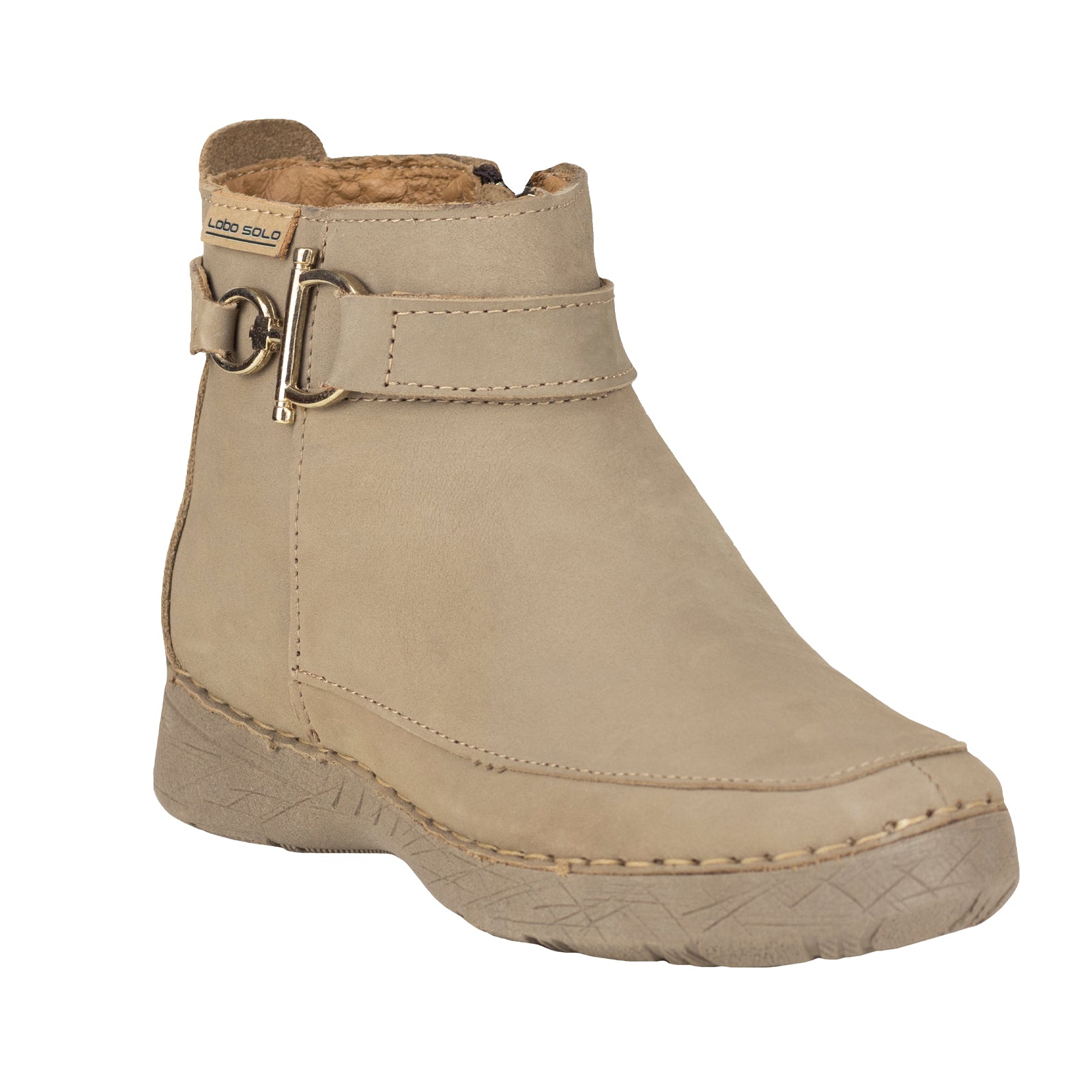 Botín Confort Casual Para Dama Lobo Solo 5697 Taupe
