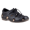 Sandalia Casual Caballero Lobo Solo Mateo 6605 Tumbled Negro