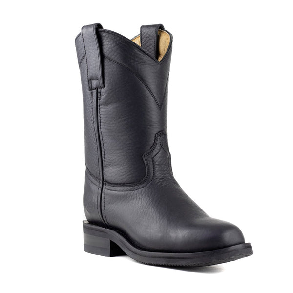 Bota Vaquera Caballero Siete Leguas Roper 1000-CTU Negro Suela De Cuero