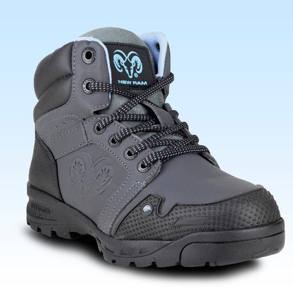 Bota Industrial Para Dama Casco Poliamida New RAM 9253DA Oxford Cielo