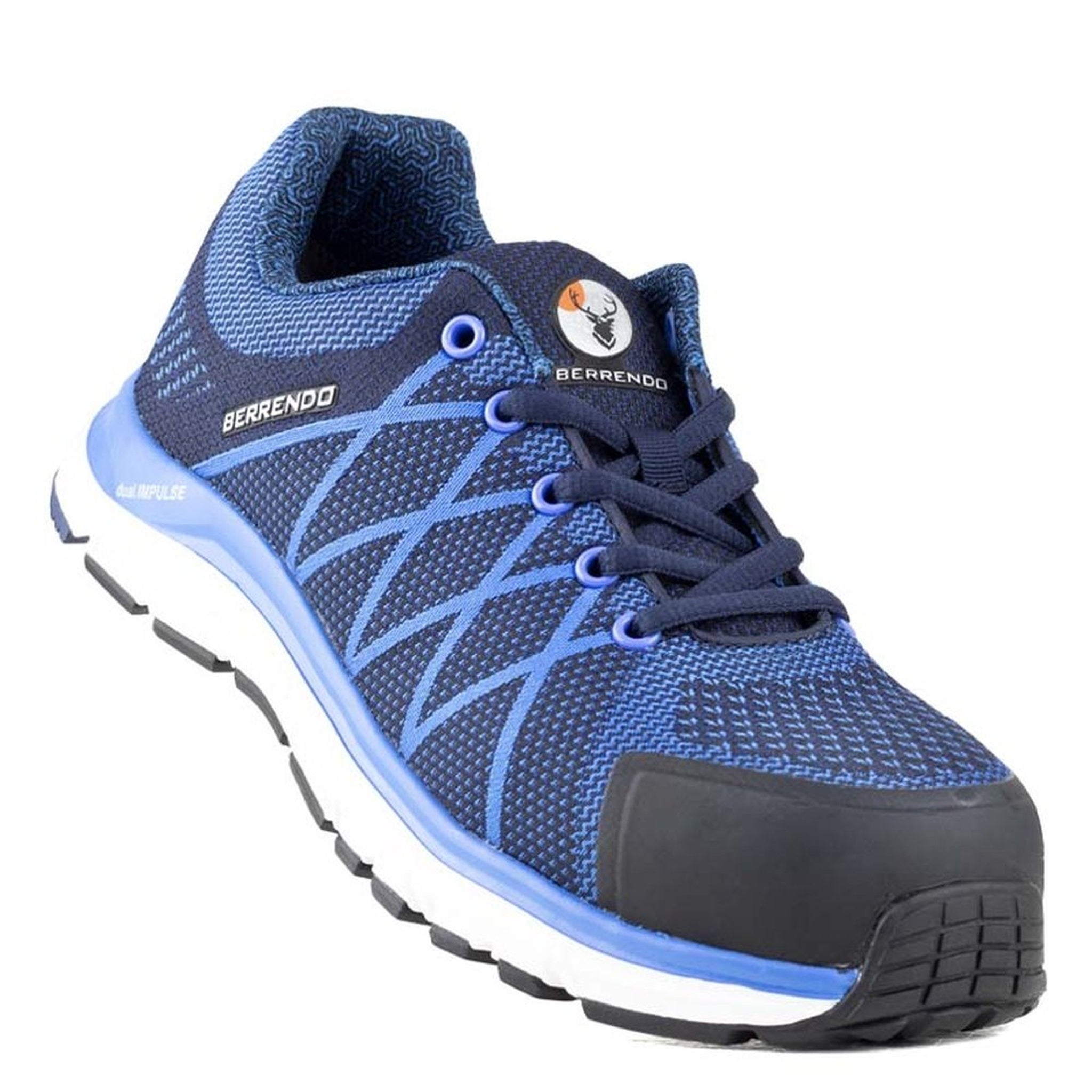 Tenis Hombre Industrial Berrendo 7704 Azul Casquillo Dielectrica