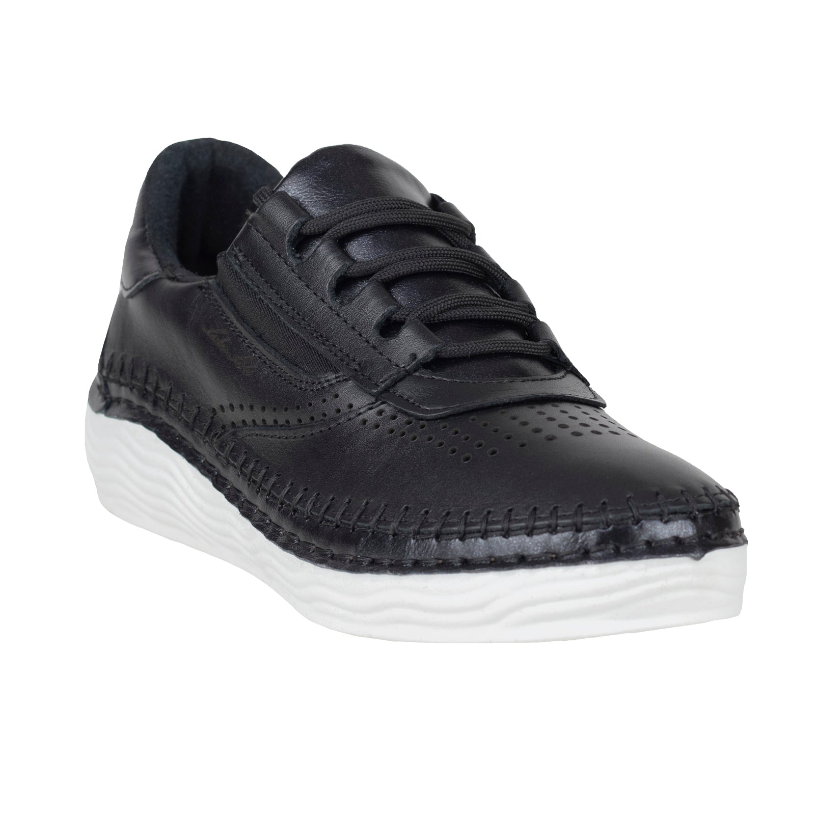 Tenis Tejidos A Mano Casual Para Dama Lobo Solo 5131 Negro