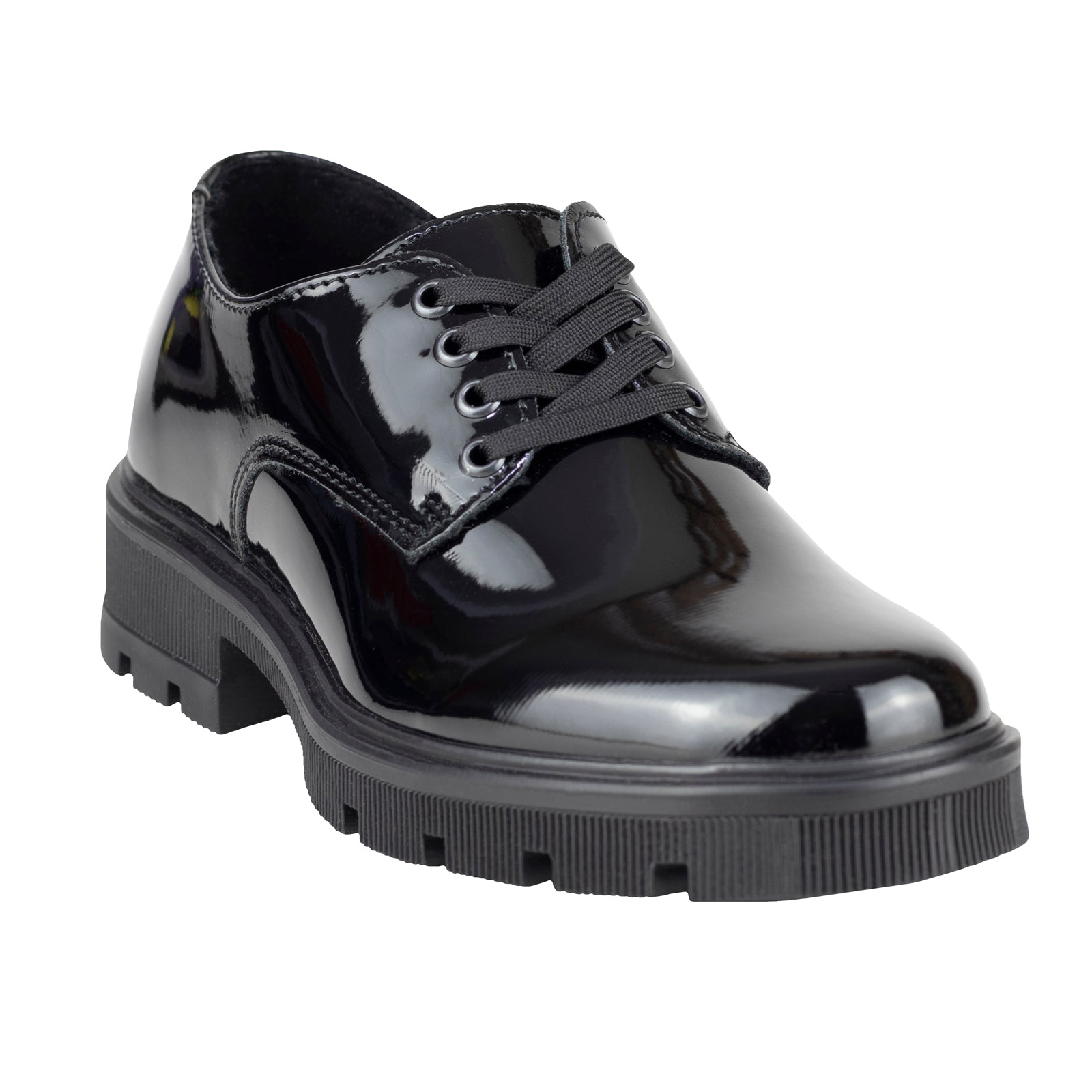 Zapato Escolar Casual Para Niña Green Love 94070 Charol Negro