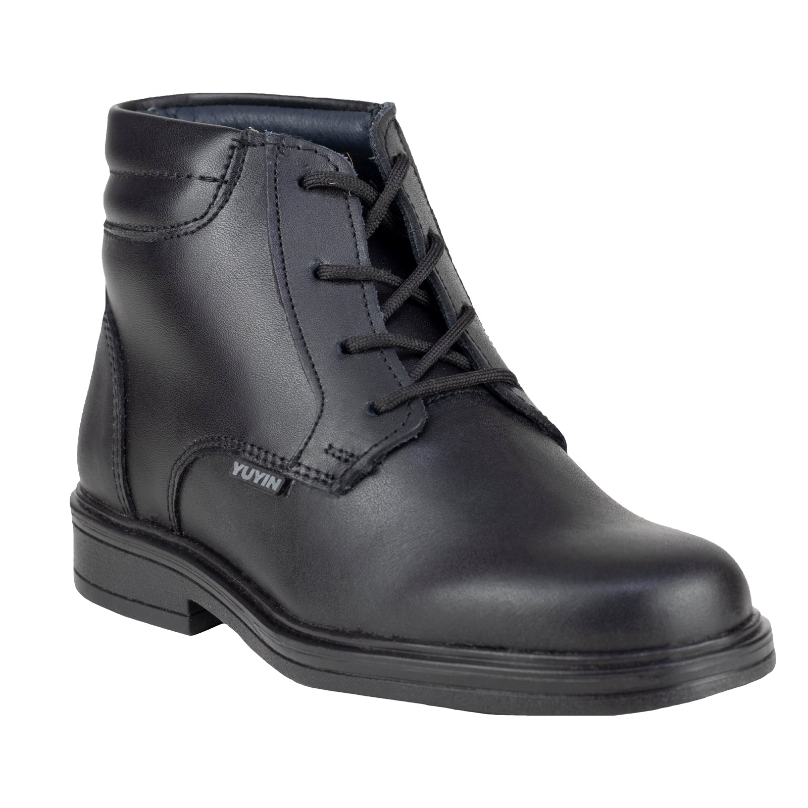 Botín Escolar Formal Para Niño Yuyin 24360 Negro 21.5- 25.5