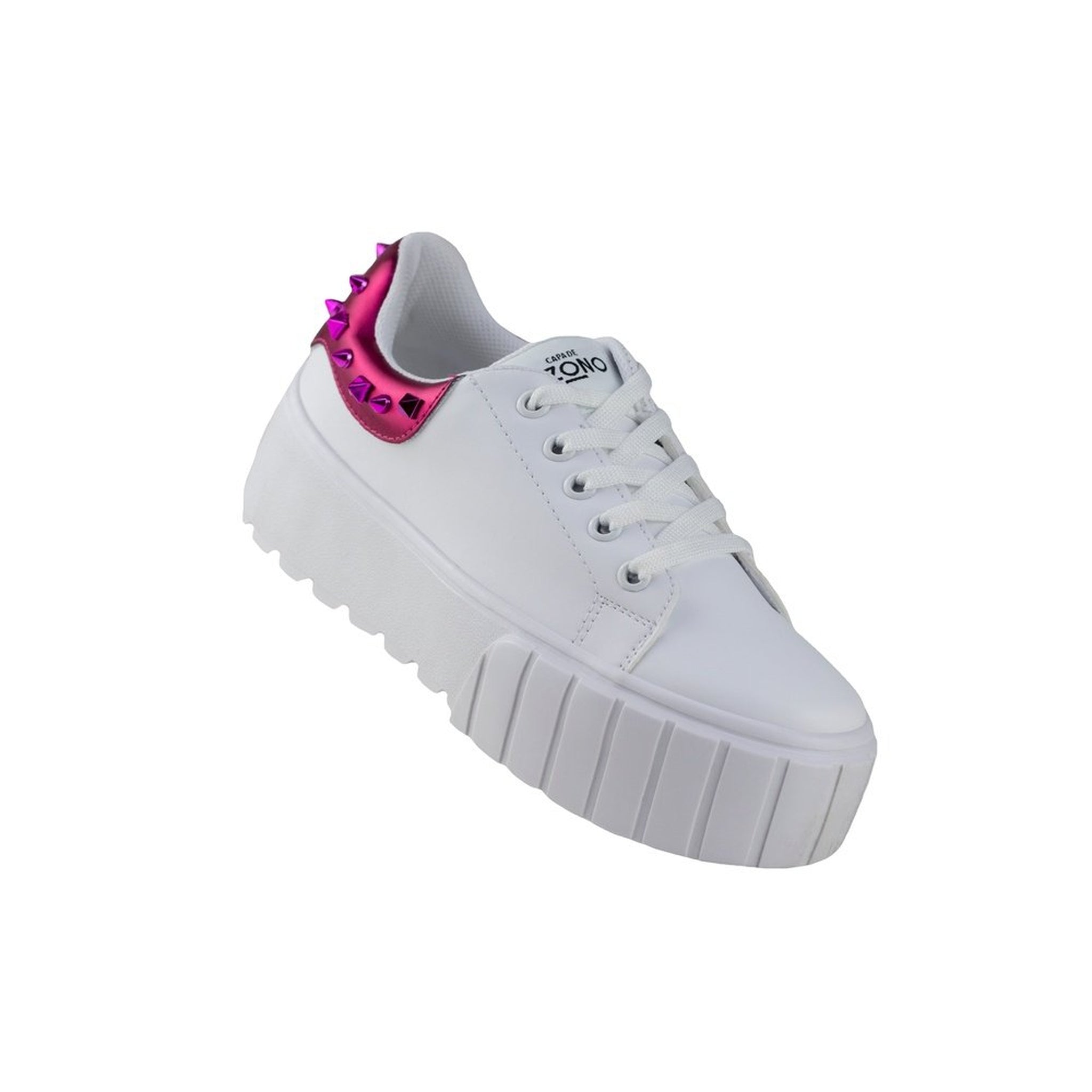 Tenis Blanco Mujer Urbano Suela Gruesa Capa De Ozono 651101