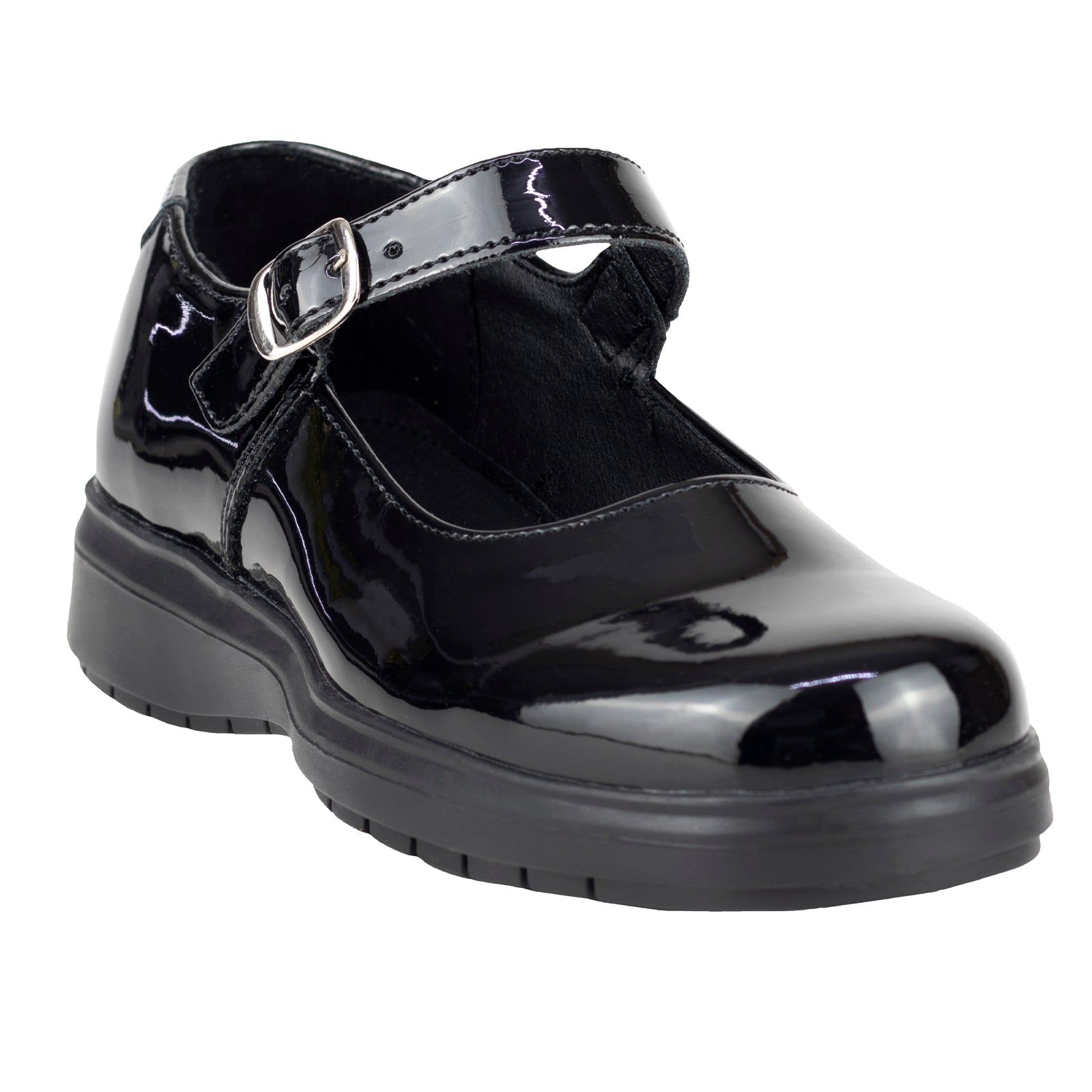 Zapato Escolar Para Niña Green Love 94081 Charol Negro