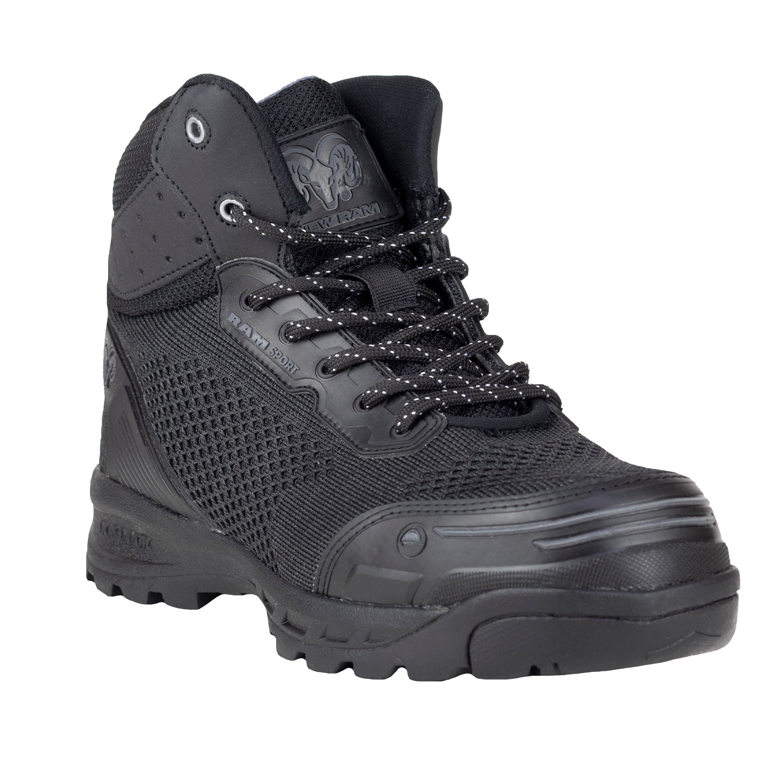 Bota Seguridad Con Casco Acero Para Caballero NEW RAM 9544 Negro Acero