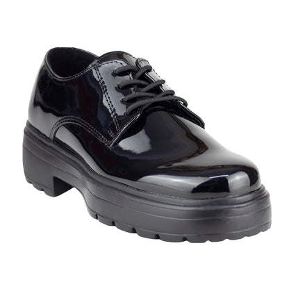 Zapato Escolar Para Niña Green Love 94110 Charol Negro