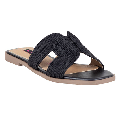 Sandalia Clásica Para Dama Salamandra 200-4062 Negro