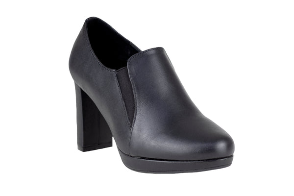 Zapato Con Tacón Alto Negra De Vestir Para Mujer Vicenza 7105 Piel Lisa
