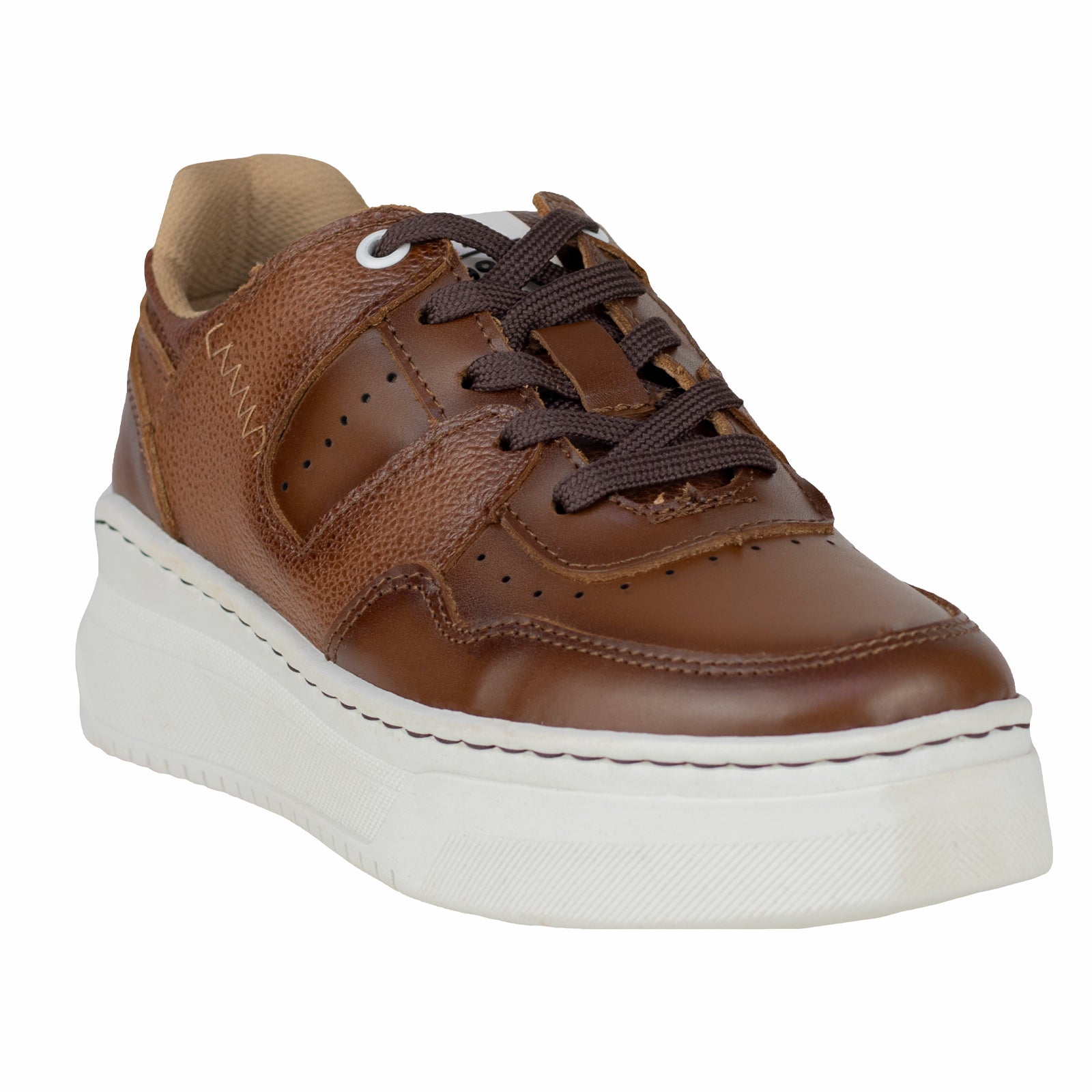 Tenis Tejido Suela Gruesa Casual Para Dama Lobo Solo 5761 Camel