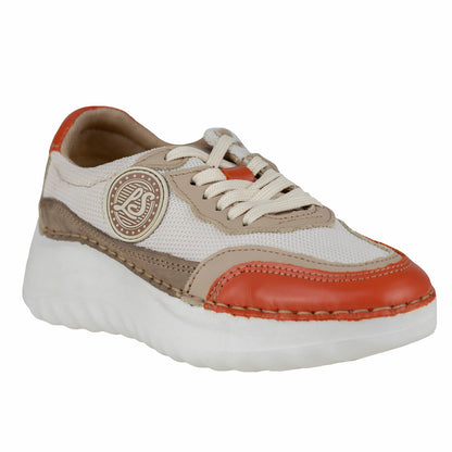 Tenis Casual Dama Lobo Solo Lubian 4804 Naranja