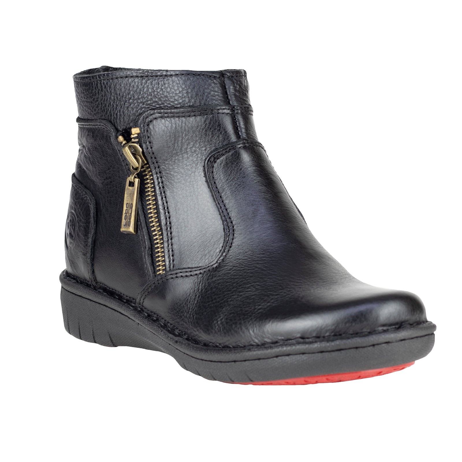 Botín Confort Casual Cierre Lateral Para Dama Lobo Solo 5857 Negro