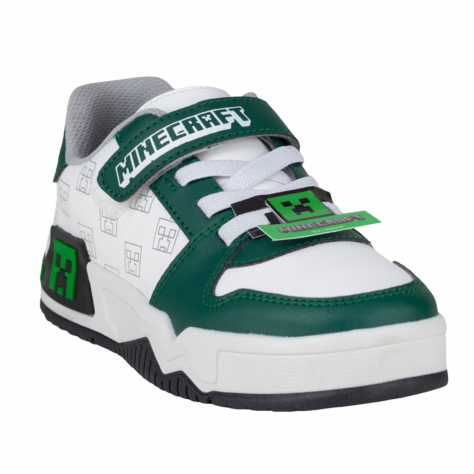 Tenis Choclo Casual Para Niño Creeper Minecraft Yuyin MI4131 Verde