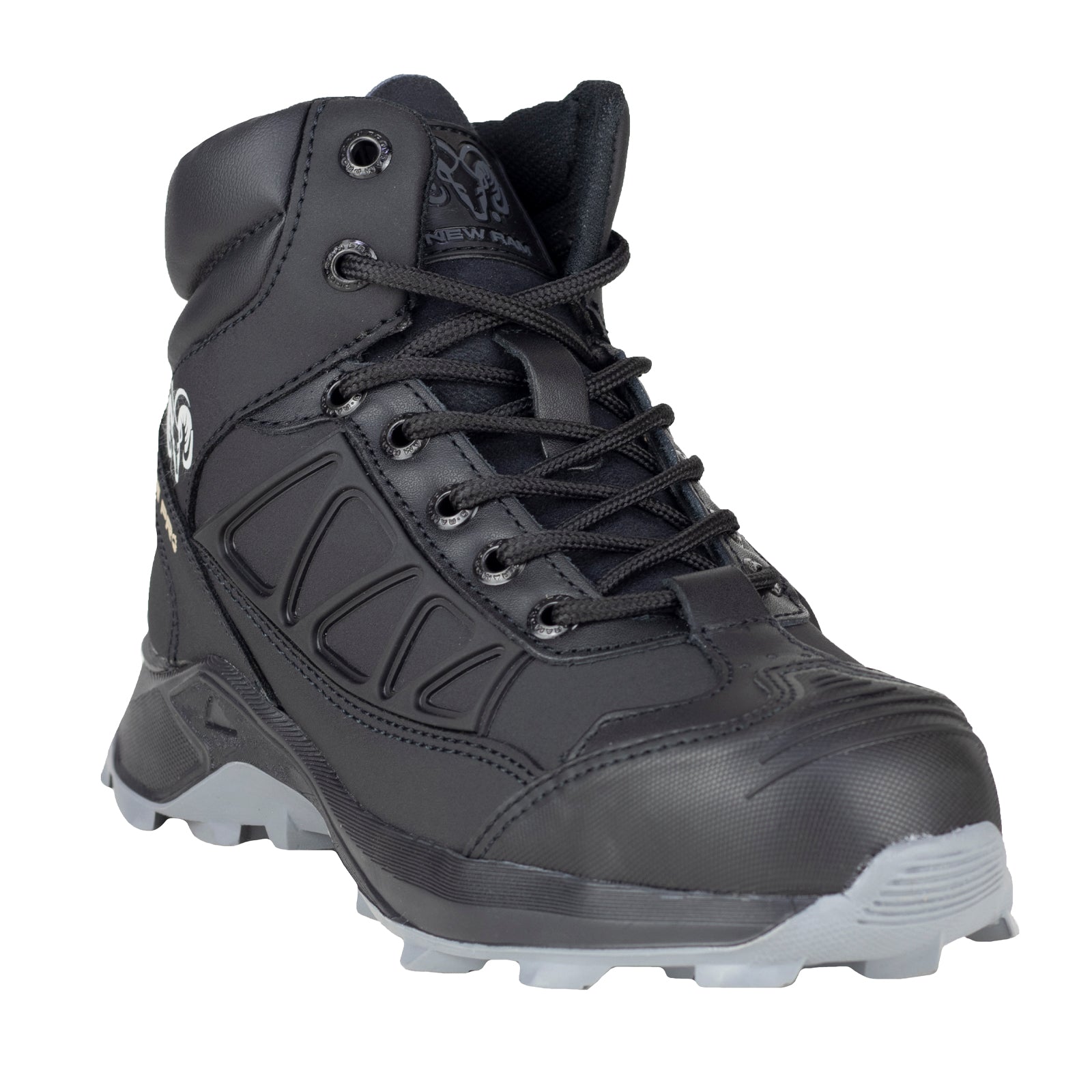 Bota Industrial Casco Acero Para Caballero New Ram 9307 Negro