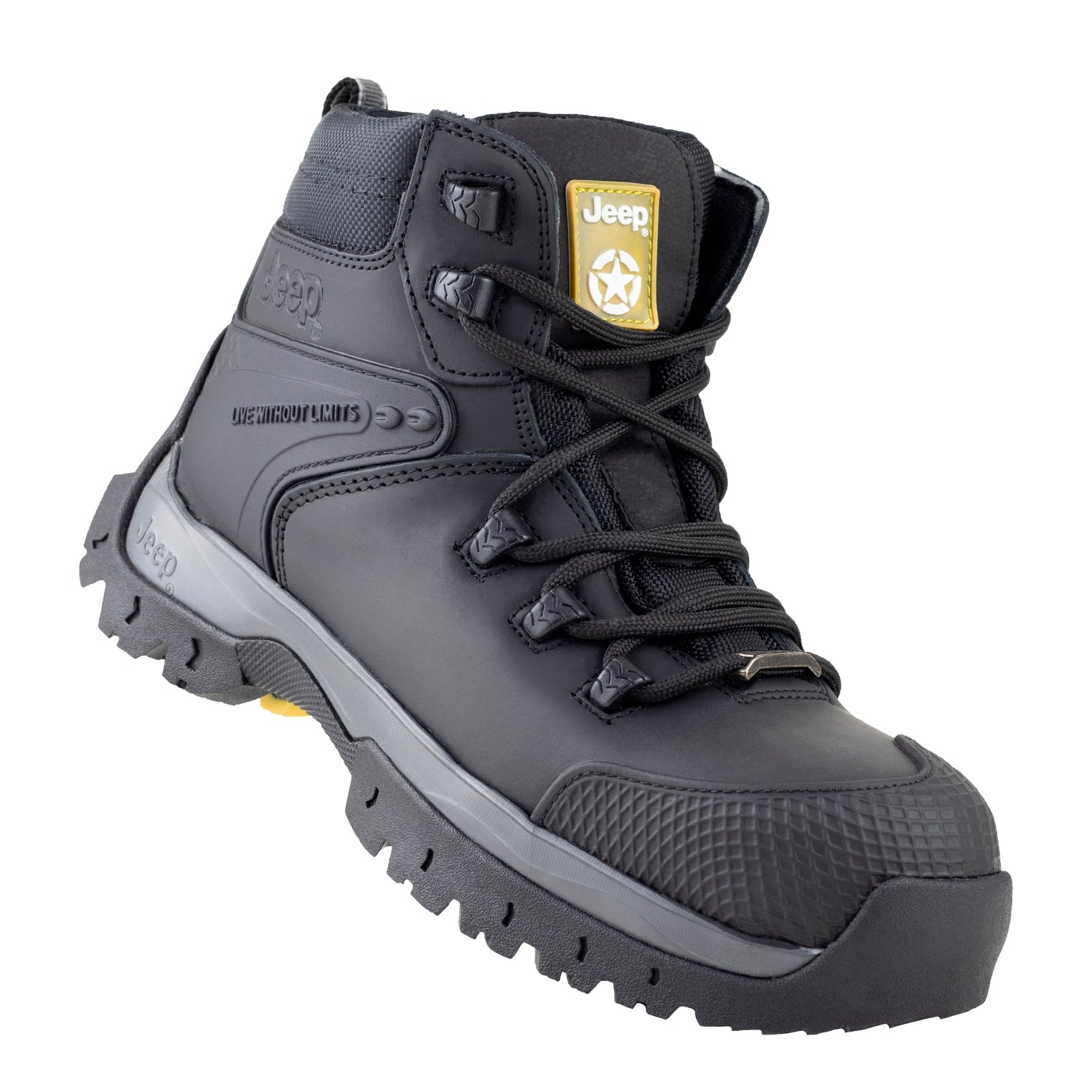 Bota Industrial Tipo II PP Caballero Jeep Wrangler 3560 Crazy Negro