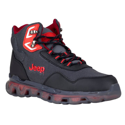 Bota Para Caballero Jeep 50000-70 Negro Rojo Original