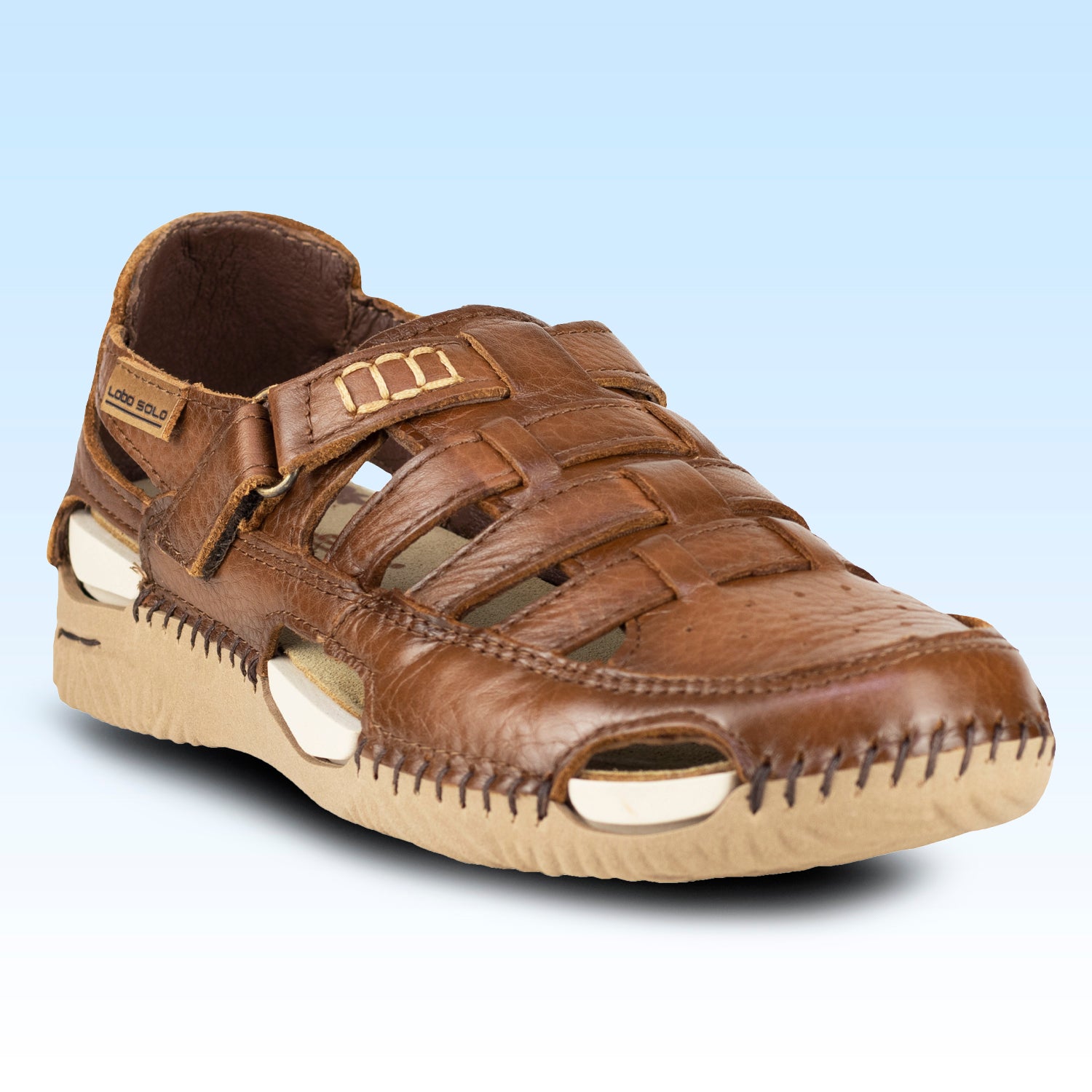 SandaliaTejidos a Mano Lobo Solo Para Dama 1771 Cedro