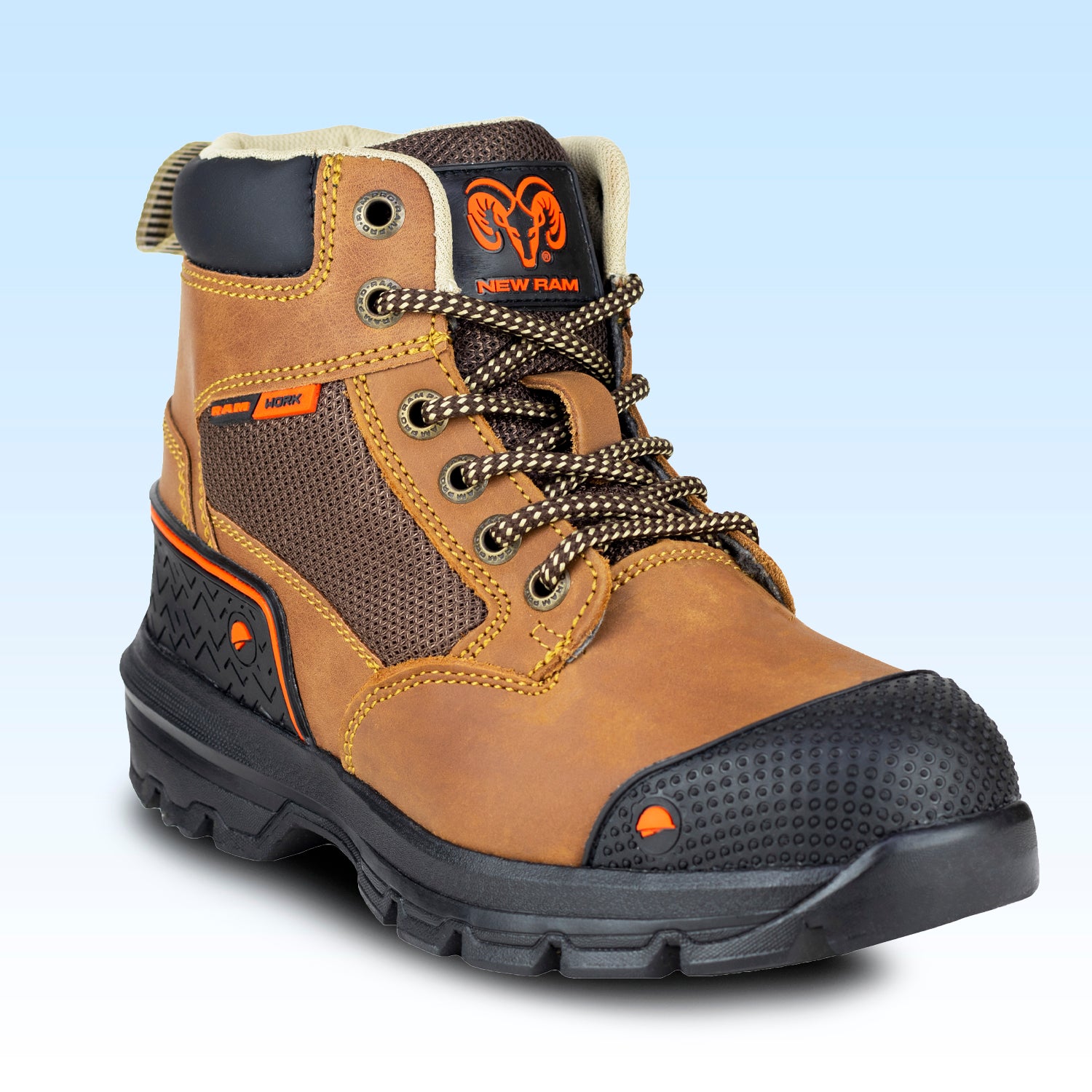 Bota de seguridad Casco Poliamida Para Caballero New Ran 9314 Avellana