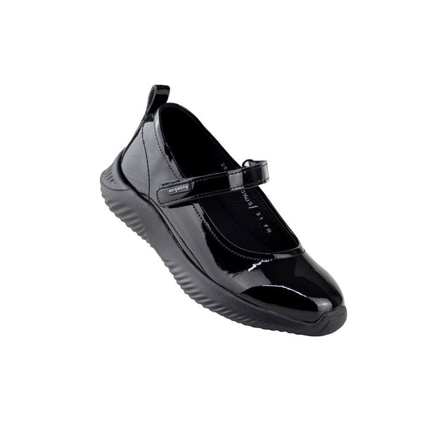 Zapato Escolar Coqueta Niña 134314-C Charol Negro 17-21