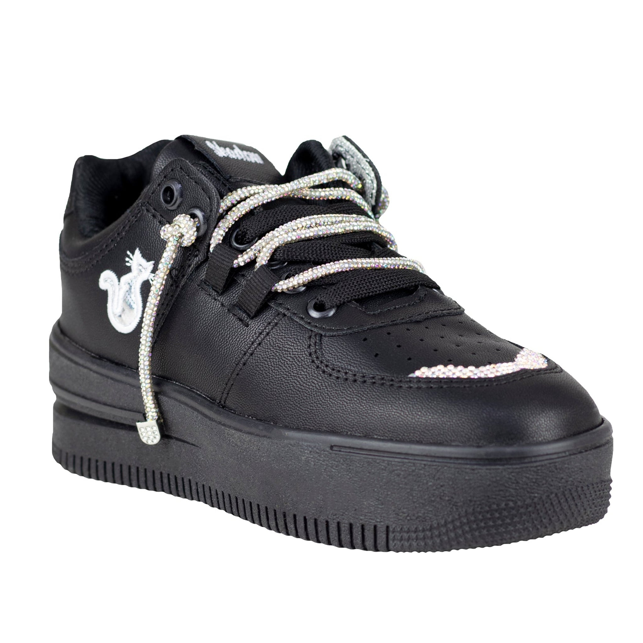 Tenis Negro Mujer Plataforma Urbano Shadow 2084