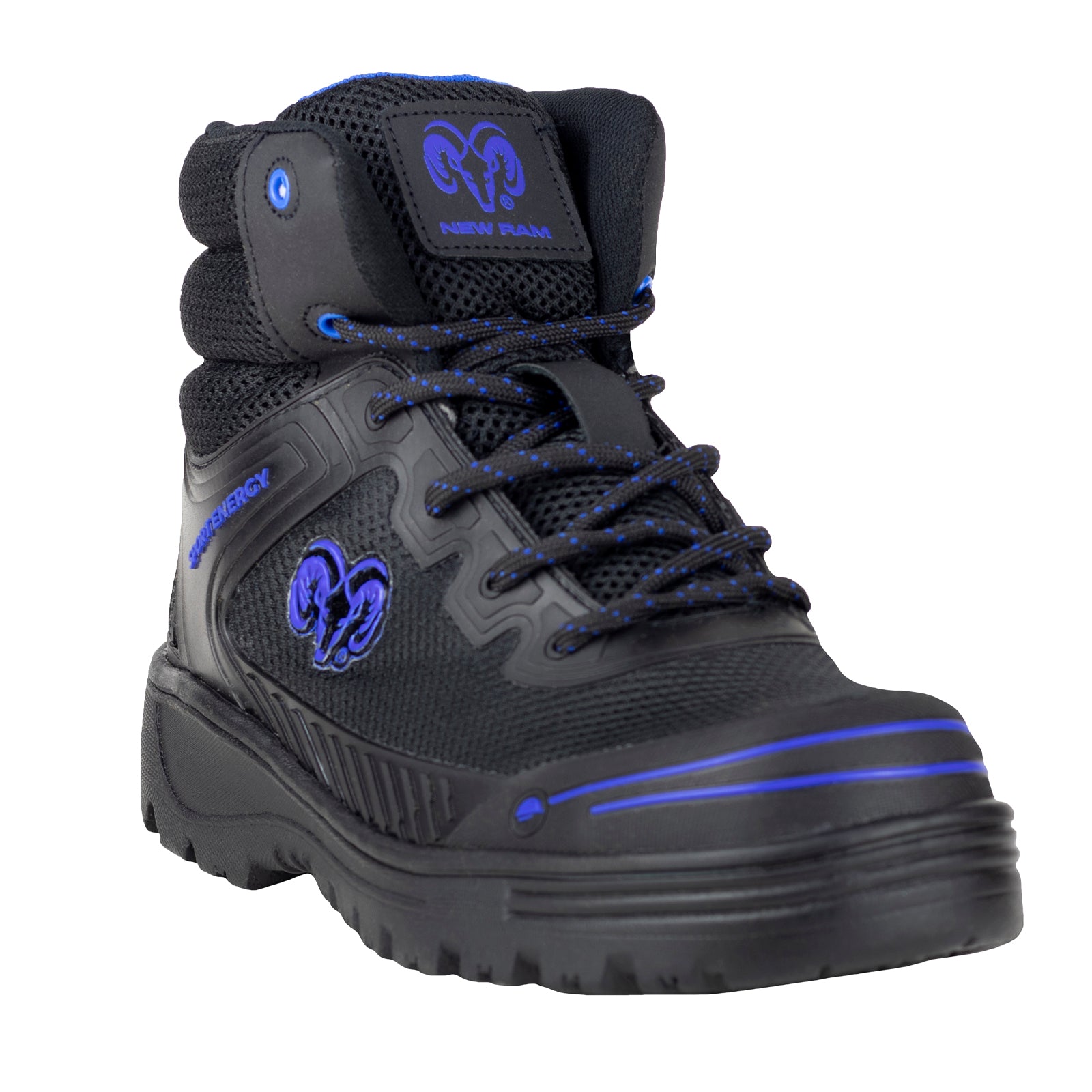 Bota de Seguridad Casco Acero Para Caballero NEW RAM 9619 Negro Rey