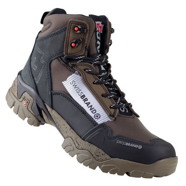 Bota Camping Caballero Swissbrand Alpes 407 Café