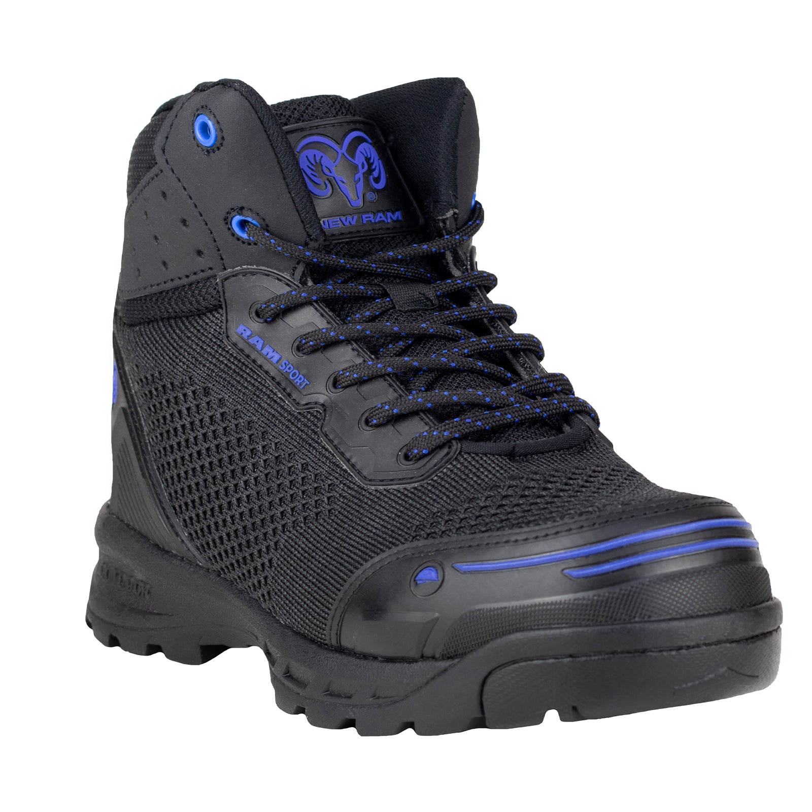 Bota Seguridad Casco Acero Para Caballero New Ram 9544 Negro Rey