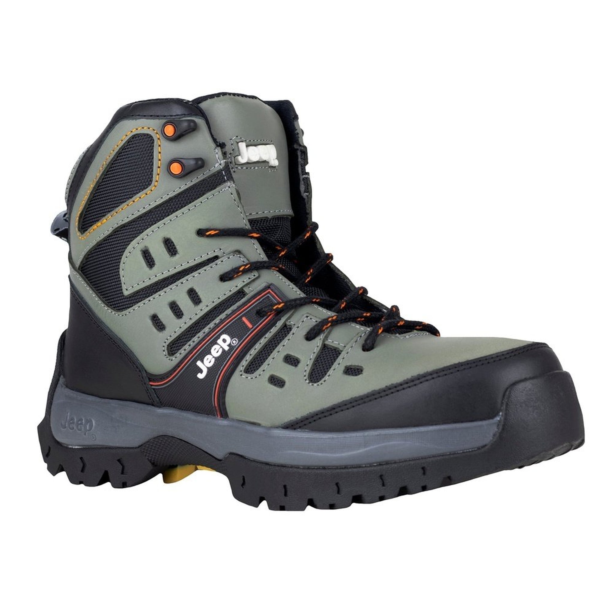 Bota Jeep Industrial Casquillo Hombre 3571 Gris Poliamida