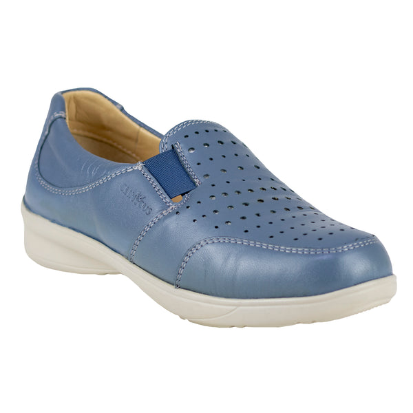 Zapato Para Pie Diabético Dama Clinicus 1755 Azul