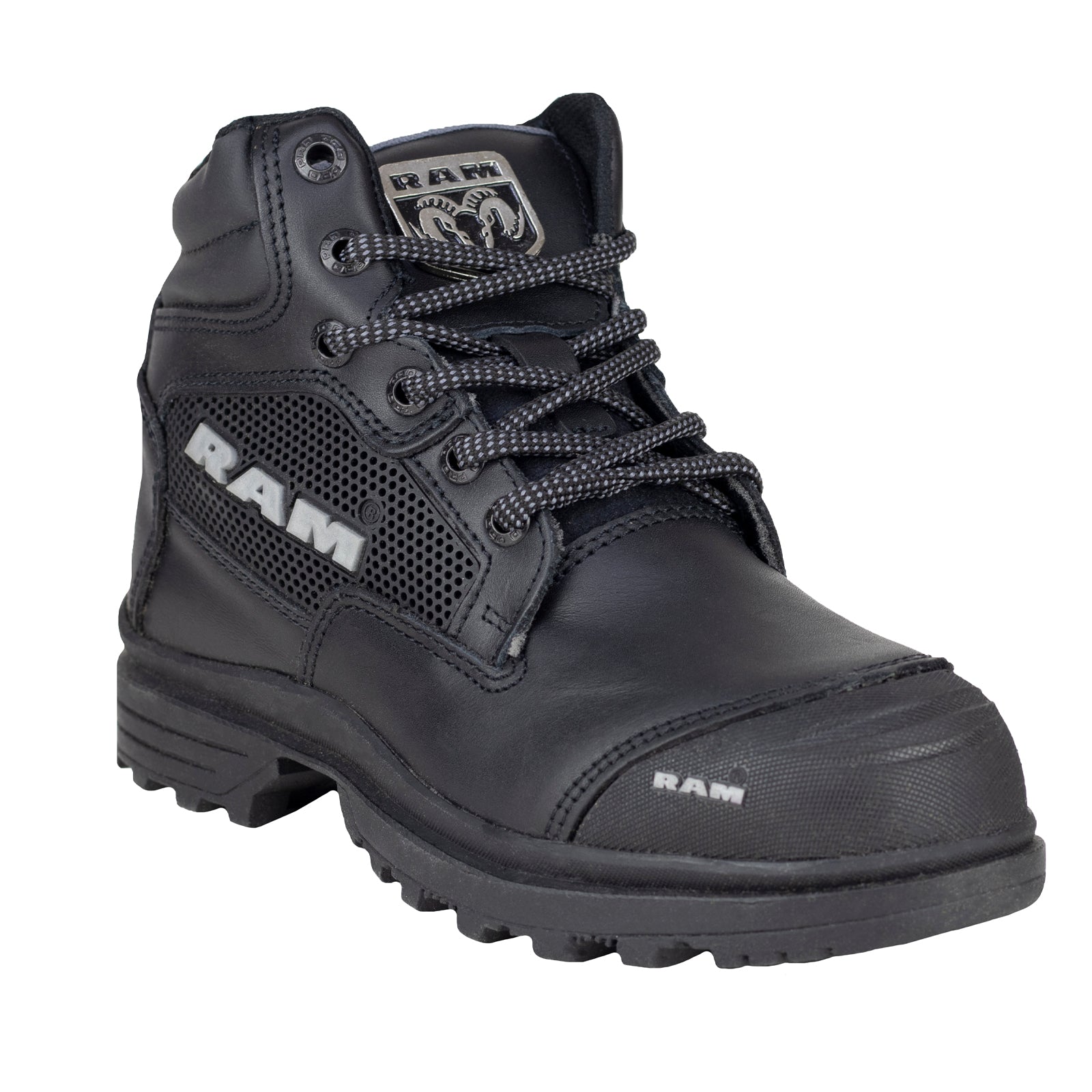 Bota Industrial Seguridad Para Caballero Marca Ram 9403 Negro