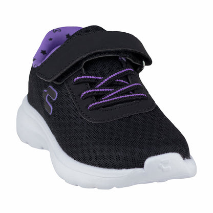 Tenis Urbanos Casual Running Para Niña Charly 1065380 Negro Morado