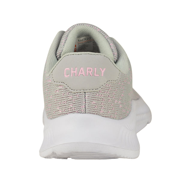 Tenis Running Para Mujer Charly 1059081 Gris Rosa