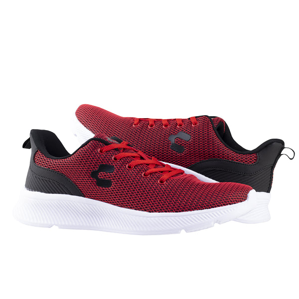 Tenis Running Para Caballero Charly 1086138 Rojo Negro