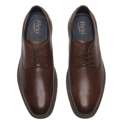 Derby Casual Caballero Flexi Titanium 409401 Nogal